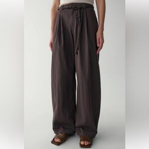NWT Barrel Pants With Handmade Belt
